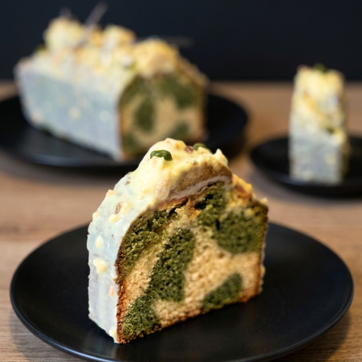 Cake marmolado pistacho vainilla